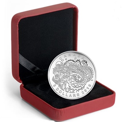 2016 $8 Fine Silver Coin – Dragon Dance - Click Image to Close
